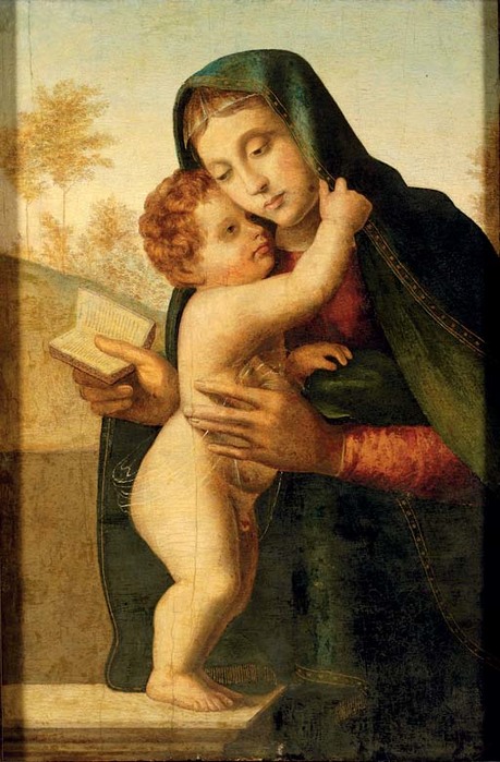 The Madonna and Child (Studio). , . 82.3 x 54.6 cm.   2007. .GBP 19,200 (459x700, 101Kb)