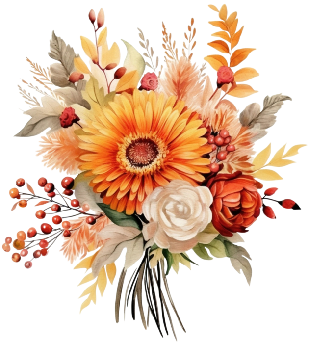 Pngtreewatercolor autumn bouquet_13017313 (630x700, 554Kb)