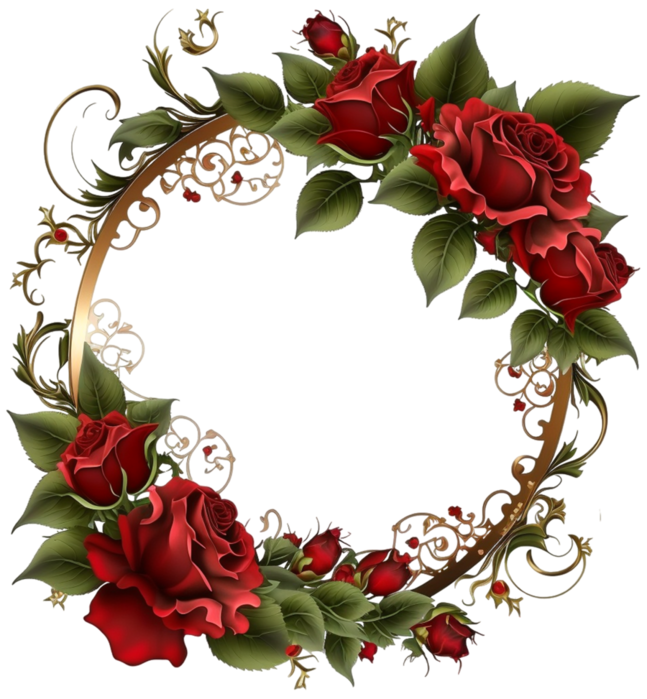 Pngtreebeautifull red rose flower frame_9053004 (647x700, 531Kb)