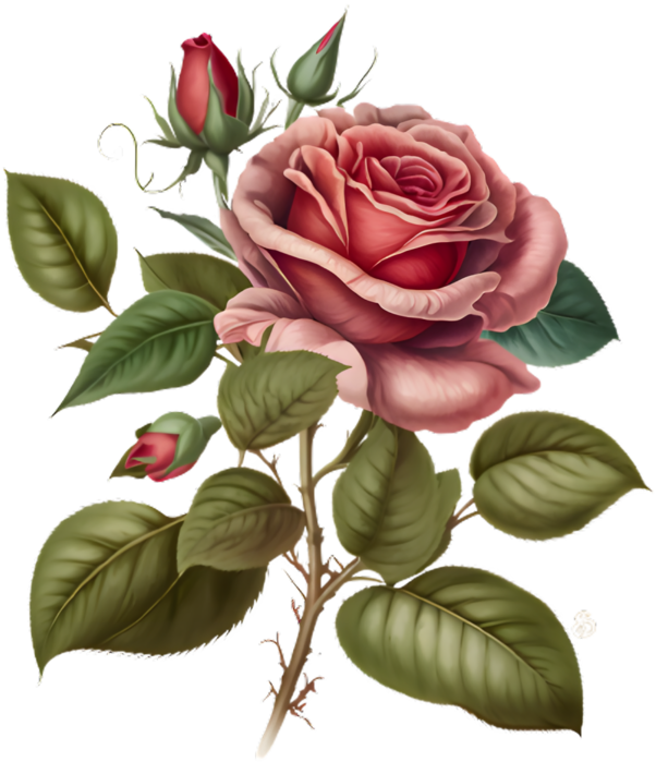 Pngtreerose red illustration_9072049 (602x700, 453Kb)