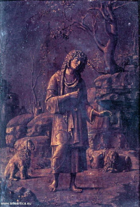 Daniel in the lions den. 1497 .(Museum Pinacoteca Ambrosiana). (2) (473x700, 140Kb)
