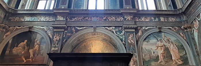 1572-1573 The Resurrection. Controfacciata della chiesa di San Maurizio Milano (700x229, 76Kb)