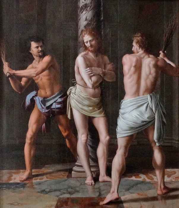 1590- Flagellazione di Cristo (Anonimo, Basilica di Santa Prassede, Roma)  -,  (603x700, 157Kb)