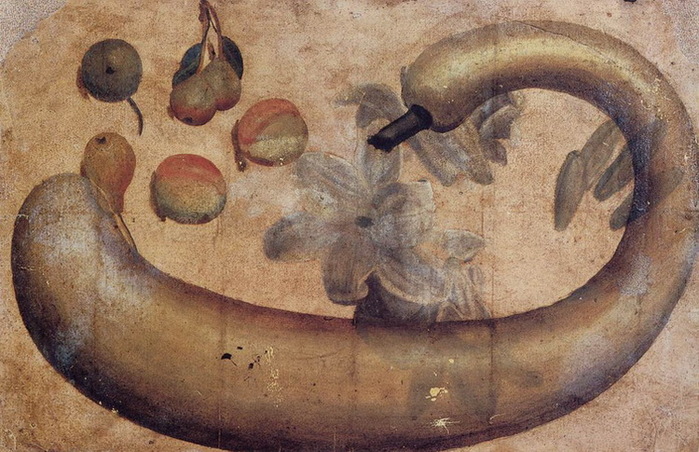 Still-Life of Squash, Lilies, Peaches, and Pears. 26  40. Milan, Castello Sforzesco, Civic Collections, Cabinet of Drawings. (700x452, 146Kb)