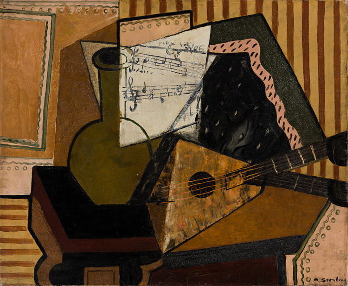 1925 Untitled, (Cubist Still Life) , . 50,1x 61 m.  Swann Galleries, , 2020  (700x574, 173Kb)