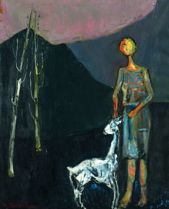 A Girl with a Dog, 61  50.   Tiroche -, , 2015 (564x700, 118Kb)