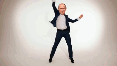 Танцует Путин! (400x225, 957Kb)