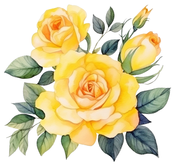 Pngtreea frame of yellow rose_13145826 (700x664, 566Kb)