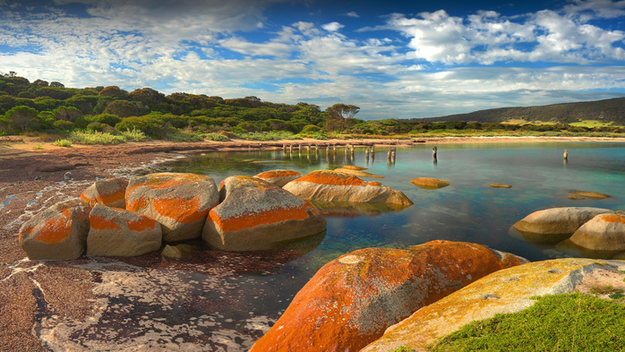 Lillies beach, Wybalena, Flinders Island, Tasmania, Australia (700x393, 441Kb)