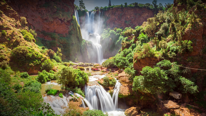 Ouzoud waterfalls, Grand Atlas, Azilal, Morocco (700x393, 461Kb)