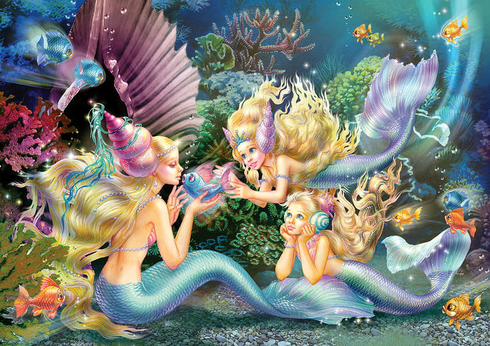 Three Mermaids (700x494, 615Kb)