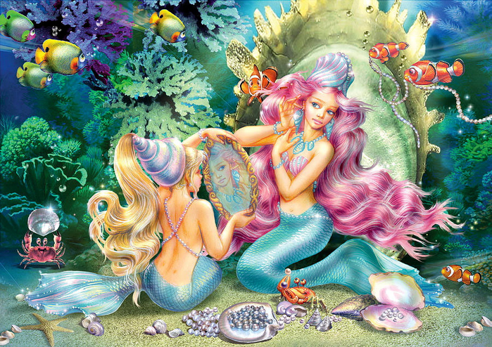 Mermaids and Pearls (700x494, 626Kb)