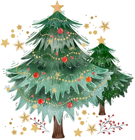 Pngtreechristmas christmas tree watercolor happy_6810805( ) (465x480, 313Kb)
