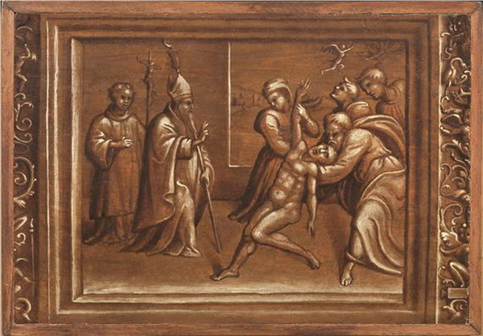 1520-1544 SANTO VESCOVO CHE ESORCIZZA UN INDEMONIATO. , . , . 21  30 .   (700x487, 118Kb)