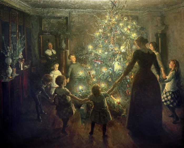 художник вигго юхансен 1891 дух рождества (700x561, 81Kb)