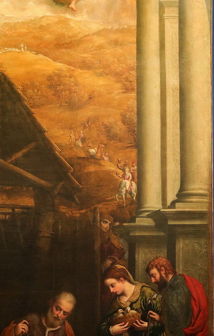 1550 Adoration of the Shepherds by Paris Bordone Duomo_(Treviso)_ (429x675, 109Kb)
