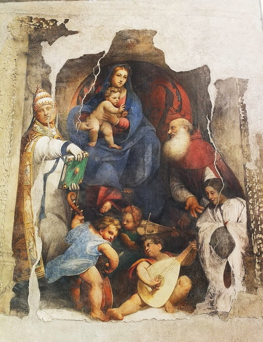 1515-1517 Alviano,_Chiesa_di_Santa_Maria_assunta,_Il_Pordenone,_Madonna_col_Bambino,_Santi_e_un_offerente (537x700, 183Kb)