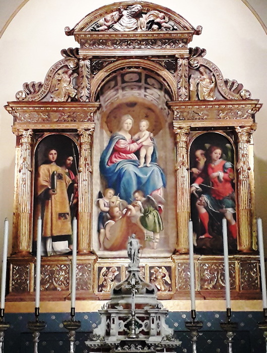 1529 . , . Chiesa di San Lorenzo Martire (Varmo) - pala del Pordenone (530x700, 177Kb)
