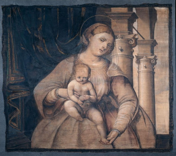 1525-1550 Maria met kind. , . 90 × 105 cm. ,  2 (700x621, 143Kb)