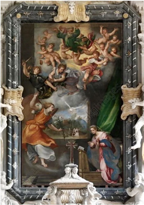 1537 lAnnunciazione per la Chiesa di S. Maria degli Angeli a Murano (491x700, 116Kb)