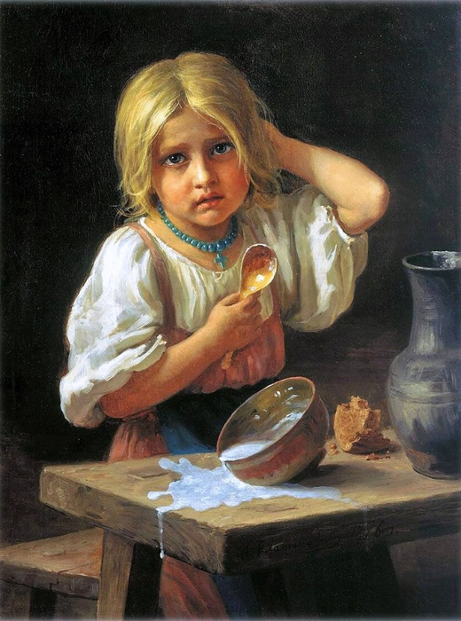 0 0 «Крестьянская девочка. (Молоко пролила)», 1876 (520x700, 376Kb)
