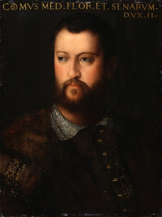 1560 Bildnis des Herzogs Cosimo I. de' Medici. , . 58.5×44.5 cm.   (524x700, 92Kb)