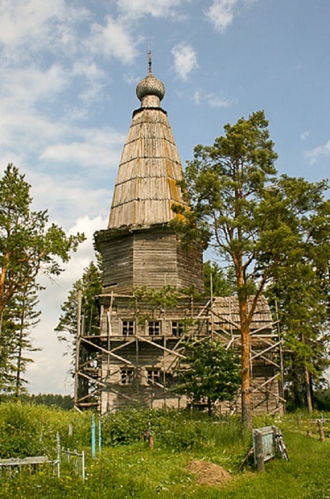 Большая Шалга, ур. ц. Рождества Христова, 1745 г. на Большешальском погосте (463x700, 139Kb)