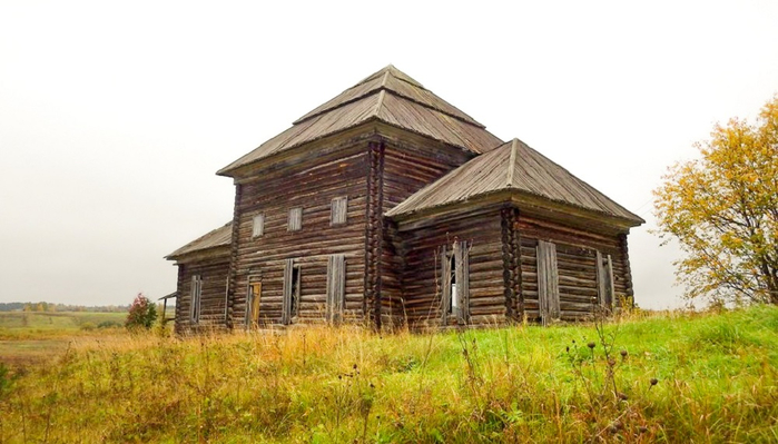 Большое Кротово. Преображенская ц., 1915 г. в д. Кротовская (700x399, 268Kb)