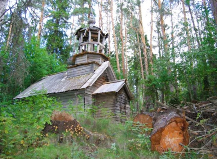 Тамбич-Лахта. Часовня Рождества Пресвятой Богородицы, 1804 г. в священной роще (700x511, 441Kb)