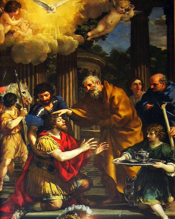 1631 Ananias restores sight to St Paul.  Capuchin church of S. Maria della Concezione. ,  (560x700, 182Kb)