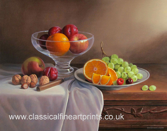 7-fruits-on-a-table-still-life-painting-by-philip-gerrard (700x550, 378Kb)