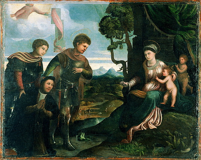 Madonna and Child with John the Baptist and other Saints (700x557, 209Kb)