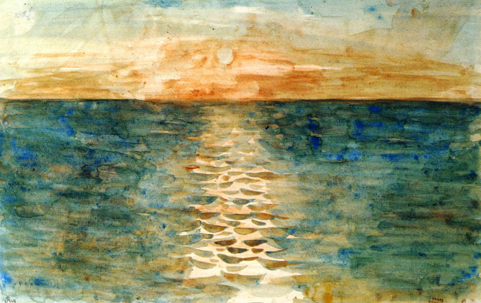 Ezhen-Delakrua-Eugene-Delacroix-Sunset-on-the-Sea-akvarel-c.1854-Private-Collection (700x440, 458Kb)