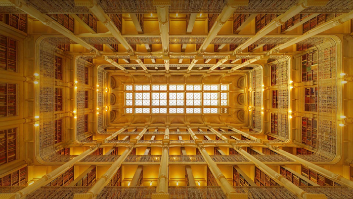 George Peabody Library, Baltimore, Maryland (700x393, 419Kb)