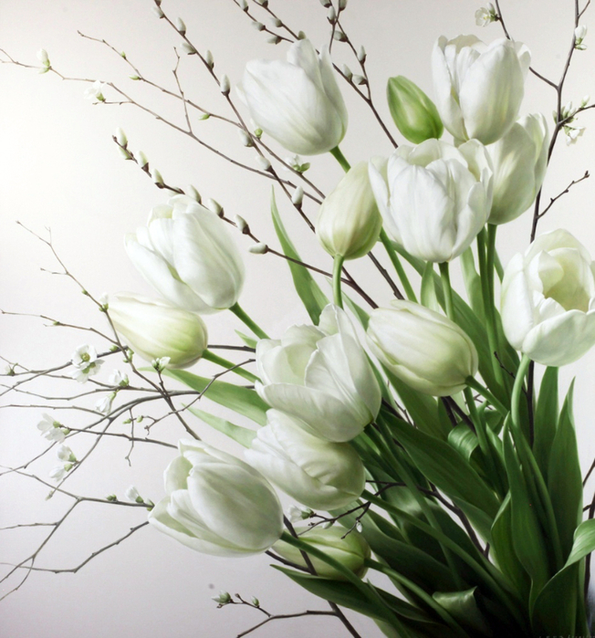 White-Tulips-63X59-inch-160X150cm (652x700, 468Kb)