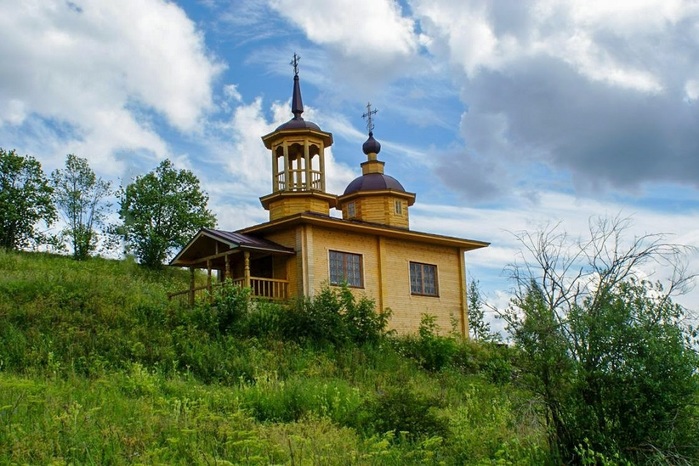 Марковская. Успенская часовня, сер.. XIX в. (700x466, 140Kb)