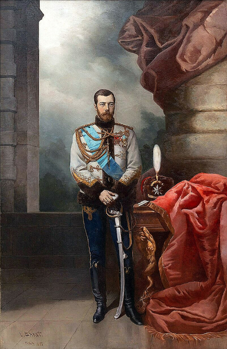 0 0 Портрет Николая II в мундире лейб-гв. Гусарского полка, 1895 (455x700, 389Kb)