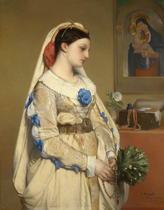 Jean François Portaels (1818-1895) A Sicilian Bride, 1861- Catherine La Rose (545x700, 115Kb)
