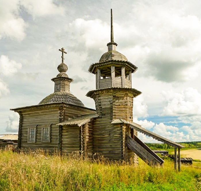 Средняя Отла. Введенская часовня, 1838 г. (700x665, 457Kb)