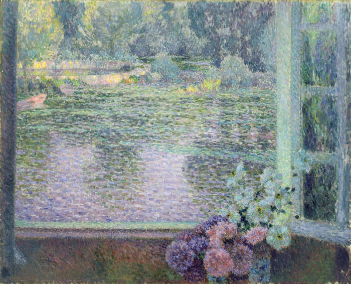 Henri Eugene Augustin Le Sidaner - A Window on the River 1908 - (MeisterDrucke-231204) (700x566, 562Kb)
