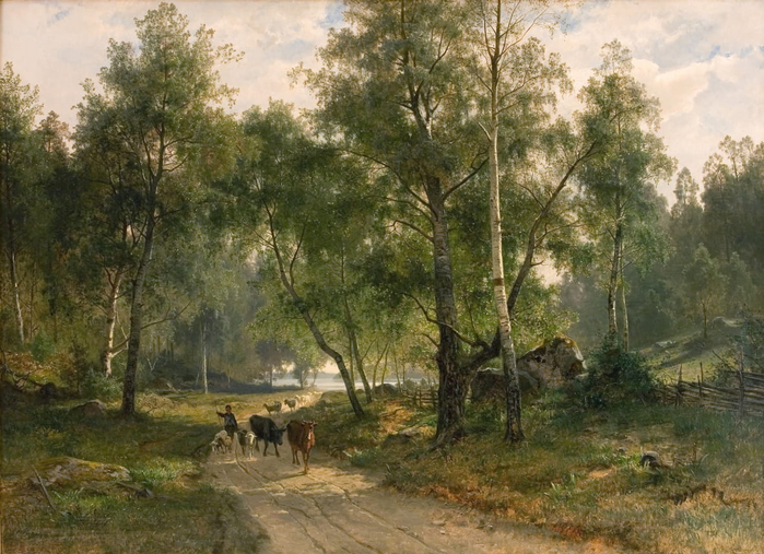 Edvard_Bergh_-_Beneath_the_Birches_Motif_from_Maelaren_-_(MeisterDrucke-1232936) (700x507, 439Kb)