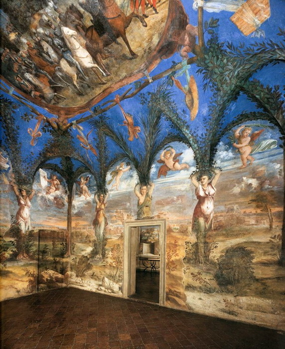 1530 Interior view. (Villa Imperiale, Pesaro) (572x700, 194Kb)