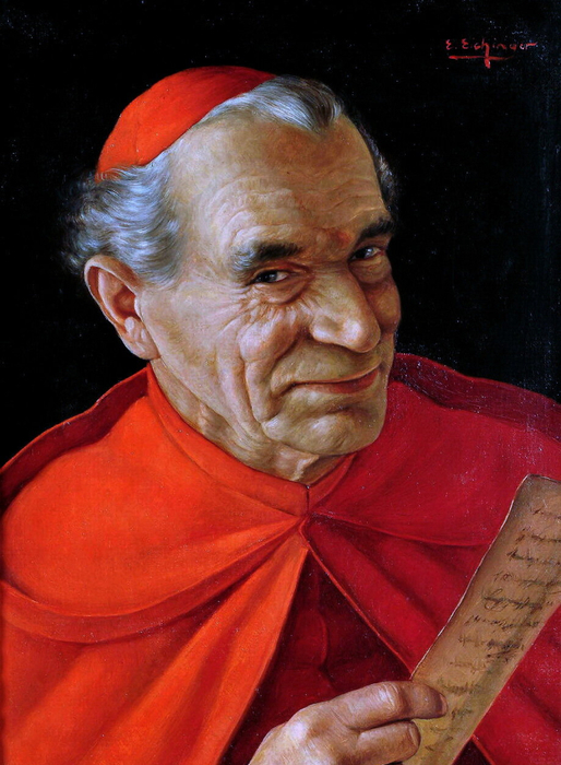 1--Erwin Eichinger (Austrian, 1892-1950)The Cardinal._edorig (514x700, 392Kb)