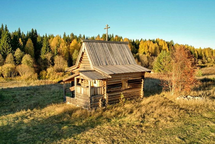 Ермолинская. Часовня Георгия Победоносца, 1732 г. (700x469, 439Kb)