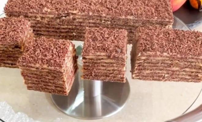 Армянский торт Микадо на сметане с кремом из вареной сгущенки и какао1 (660x400, 146Kb)
