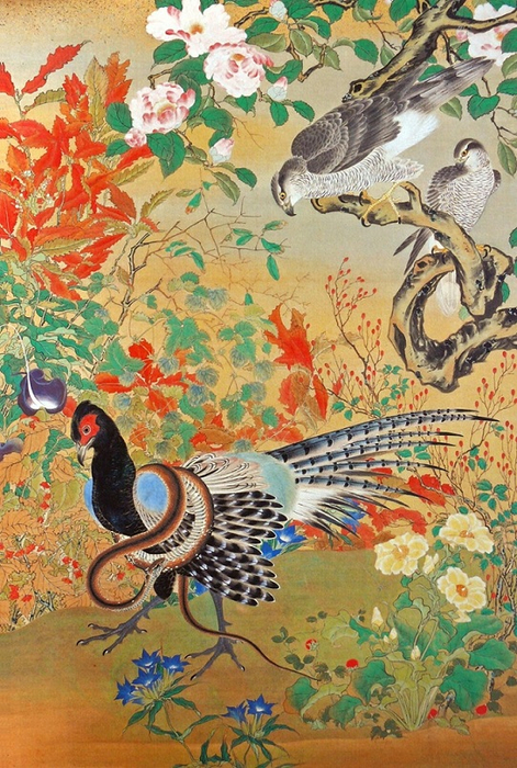 0. «Птицы и цветы», 1881, Токийский национальный музей  (471x700, 486Kb)