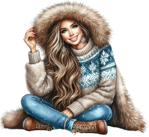 LadyWithSnowflakeEarrings5AImadeByLoriM1-24 (520x480, 389Kb)