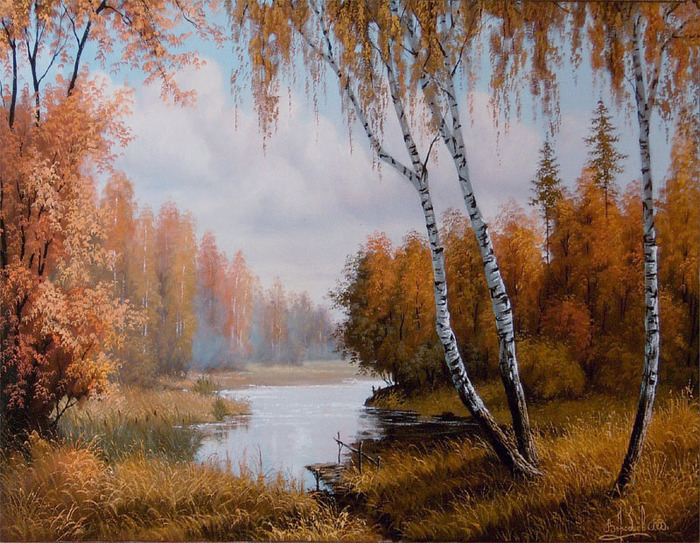 92203234_Vladimir_VorobevOsenniy_les (700x543, 203Kb)