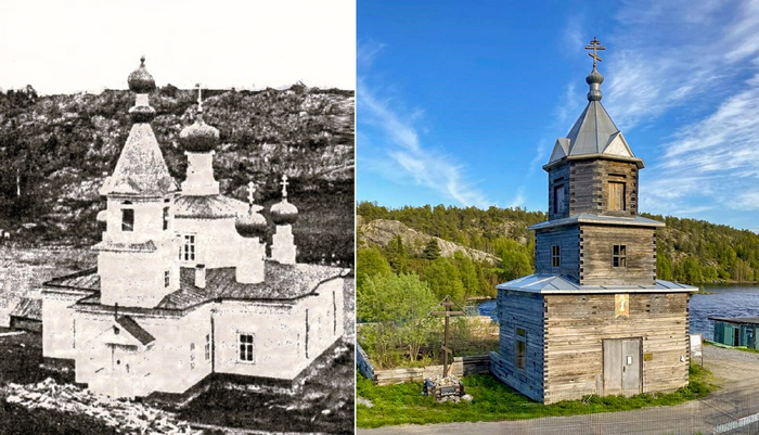 Умба. Колокольня ц. Воскресения Христова, 1894 г. (арх. фото) (700x401, 318Kb)