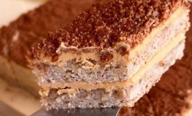 Торт на сметане с вареной сгущенкой и грецкими орехами1 (660x400, 161Kb)